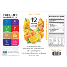 Load image into Gallery viewer, Blendfresh Orange Fruit &amp; Vegetable Fusion
